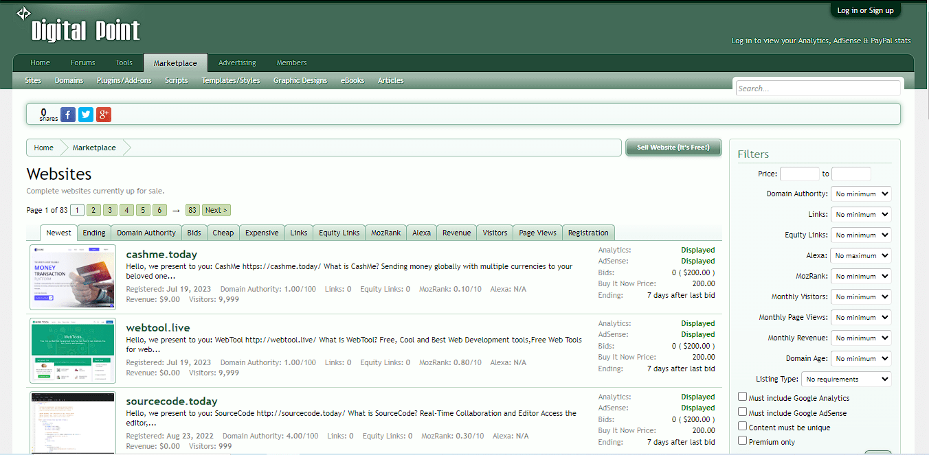 digital point forum website flip