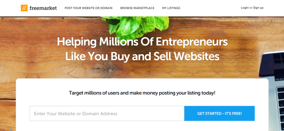 flipping websites on freemarket