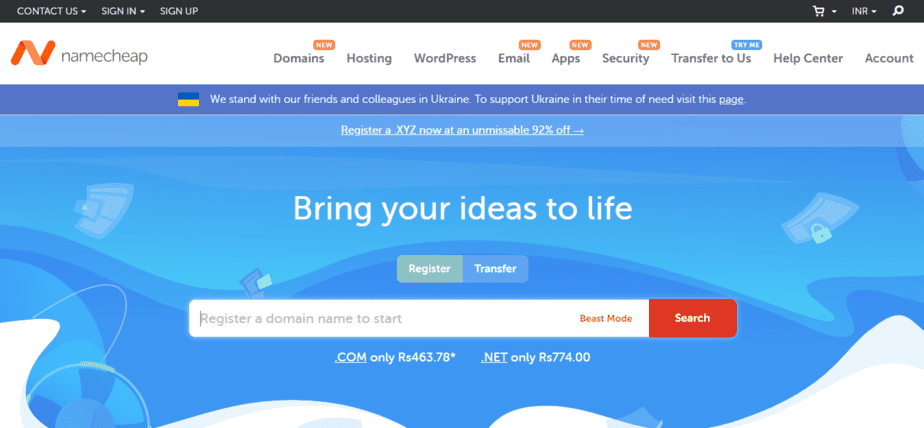 flip domains on namecheap