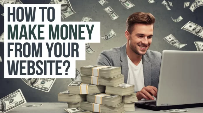 How To Make Money From A Website? Monetize a website.