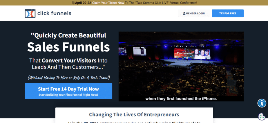 clickfunnels high ticket affiliate program