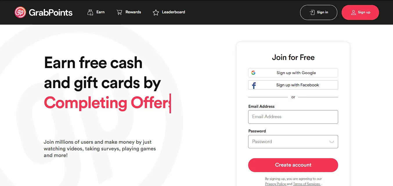 grabpoints ptc website