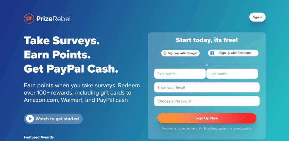 prizerebel ptc website