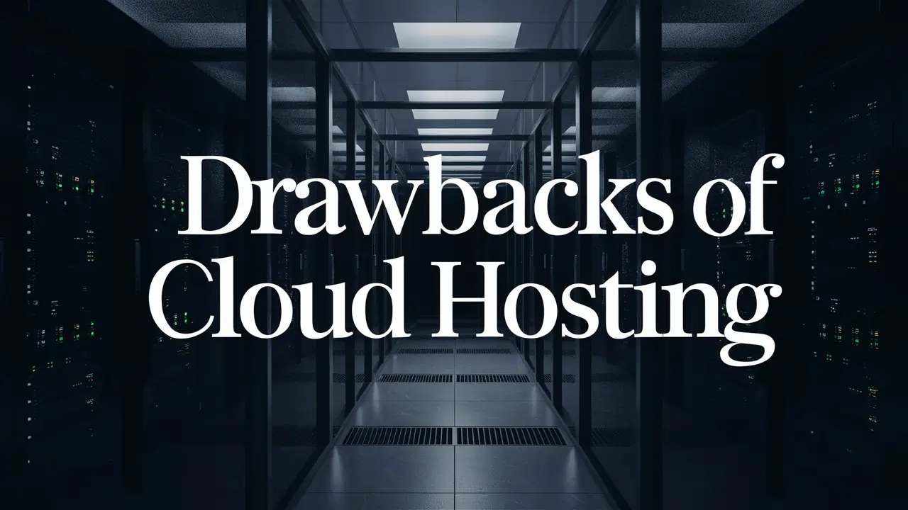 Drawbacks Of Cloud Hosting